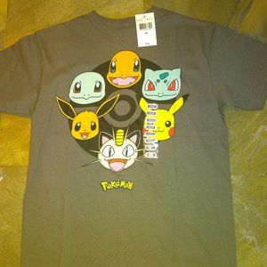 Pokemon Tee Charcoal Medium